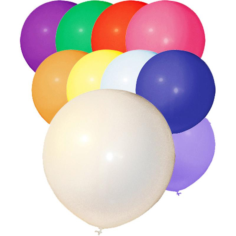 ballons de baudruche géants multicolores