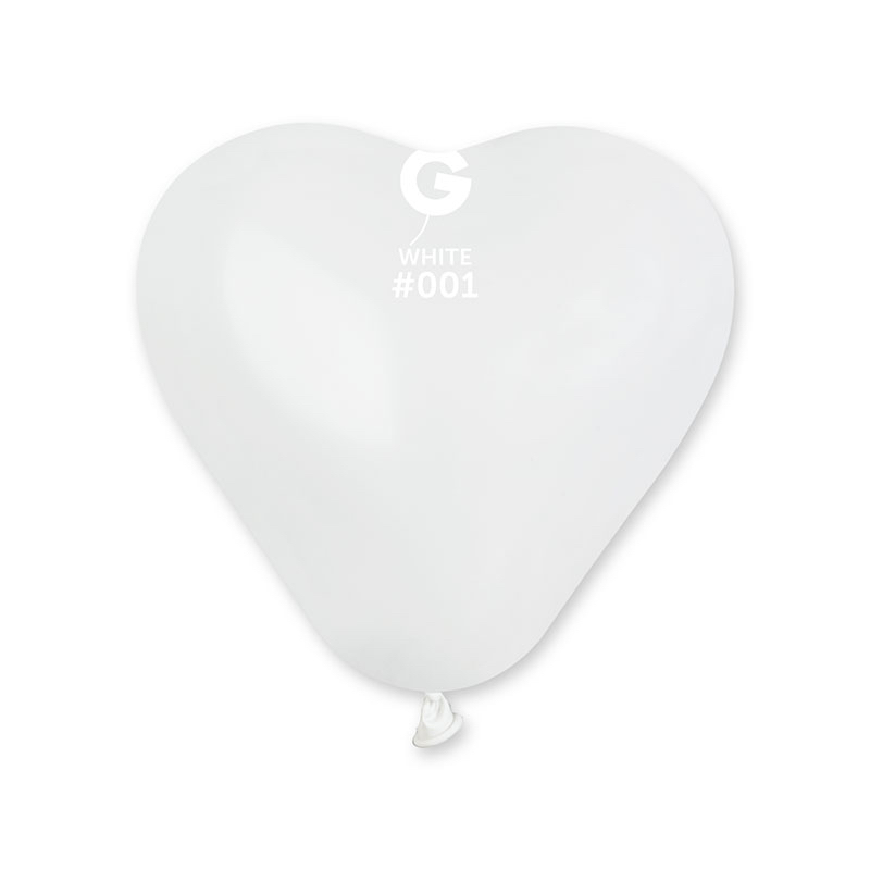 Ballons coeur blanc pas cher