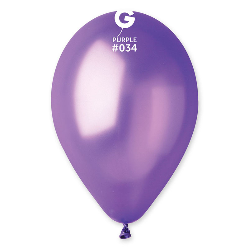 Ballons métallisés violet pas cher