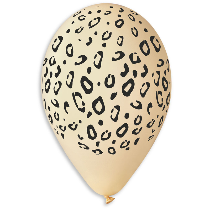 Ballons motif jungle ivoire pas cher