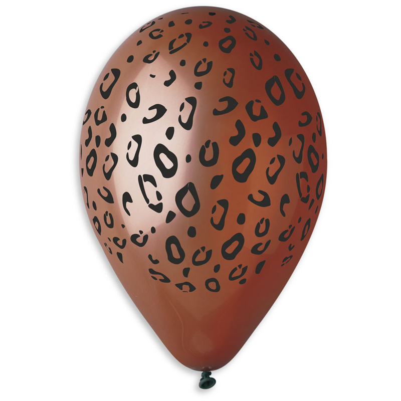 Ballons motif jungle marron pas cher