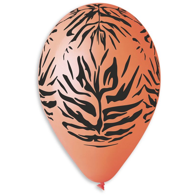 Ballons motif jungle orange pas cher