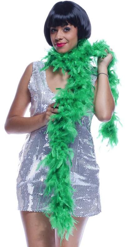 Boa vert à plumes