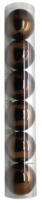Boite de 6 Boules de Noël Chocolat pas cher