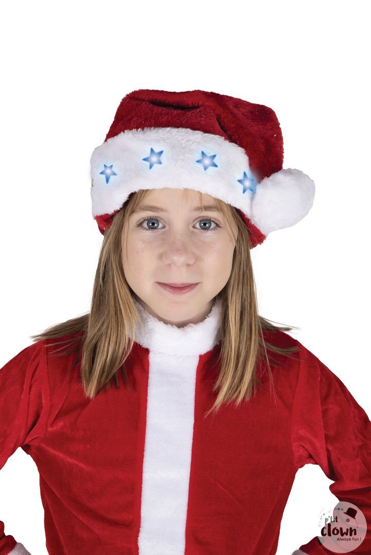 Bonnet de Noël lumineux pour enfant pas cher