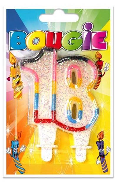 Bougie anniversaire chiffre 1 - Pas cher