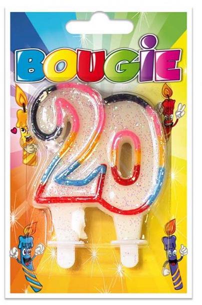 Bougie anniversaire 20 ans pas cher