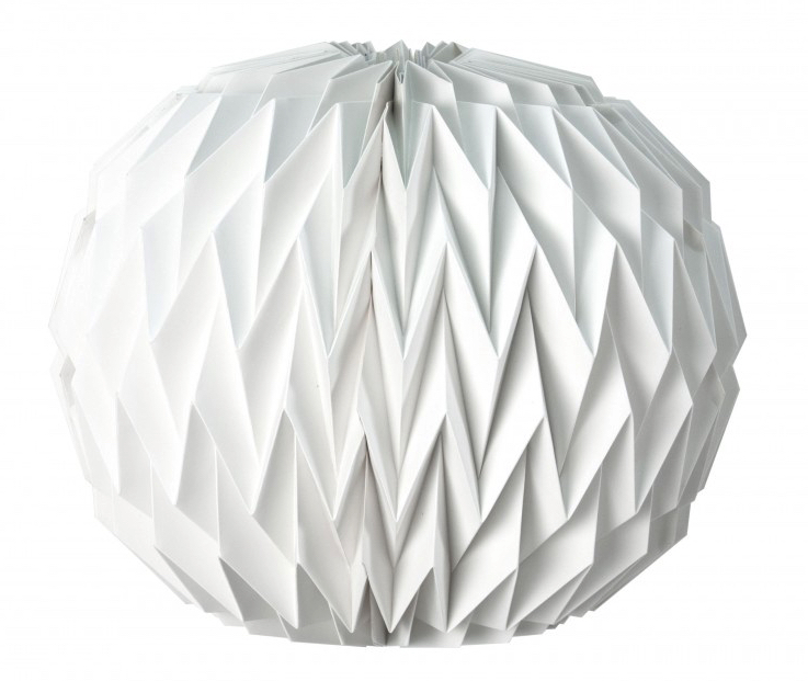 Boule Origami Blanche pas cher