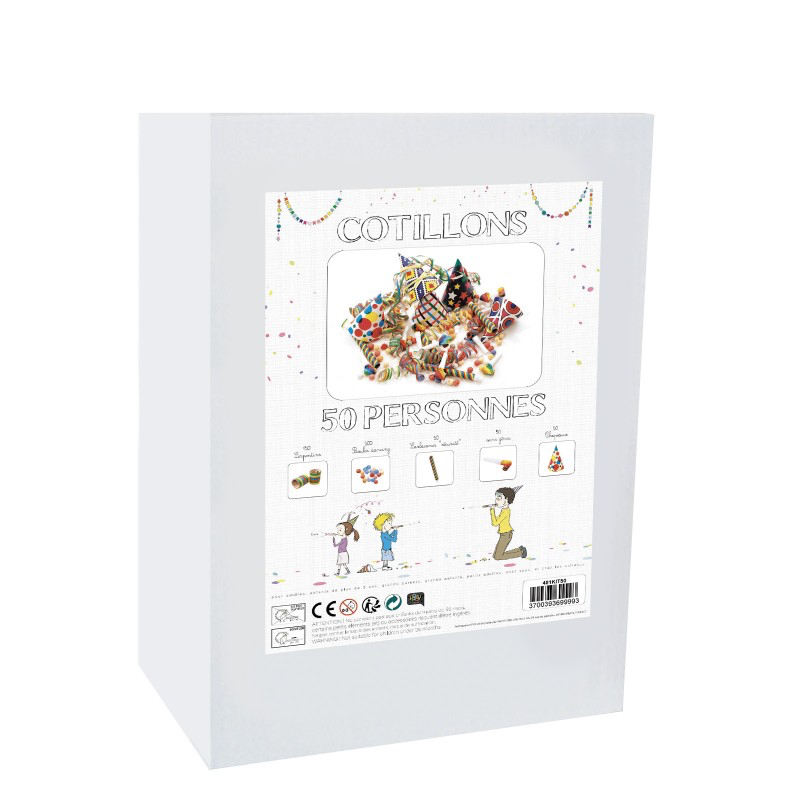 coffret cotillons pour 50 personnes