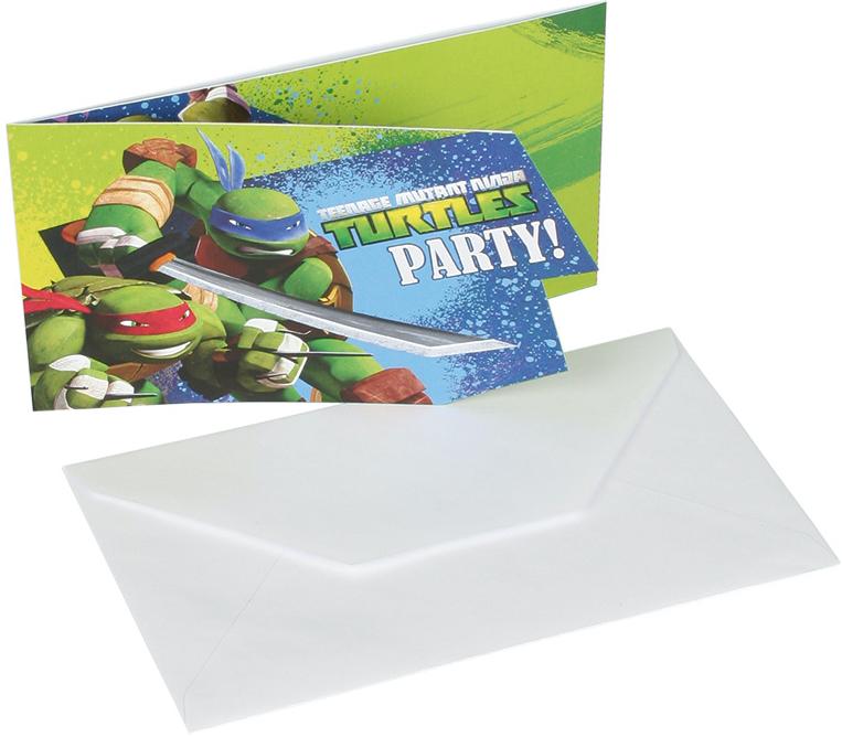 Cartes Invitation Anniversaire Tortues Ninja pas cher