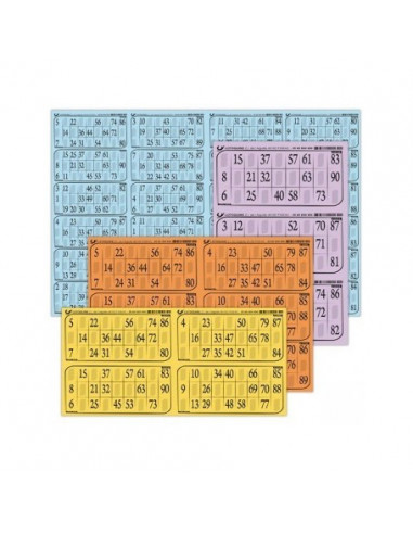 Carton loto rigide 500 grilles en plaques