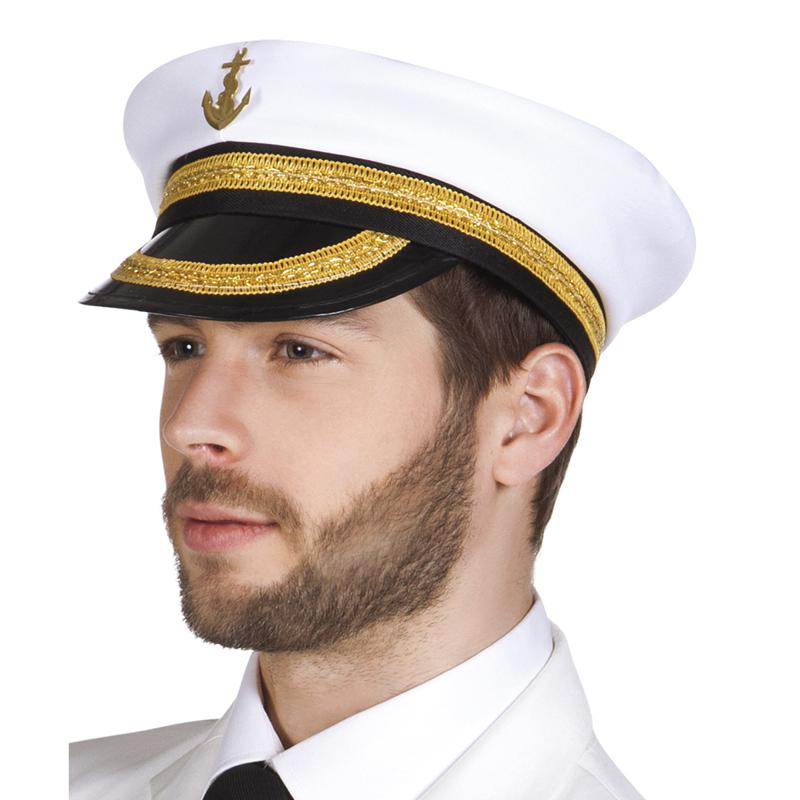 Casquette capitaine ou amiral en tissu