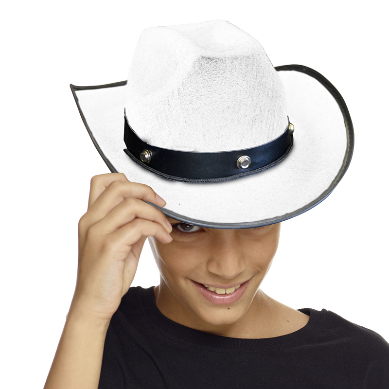 Chapeau cowboy enfant blanc pas cher