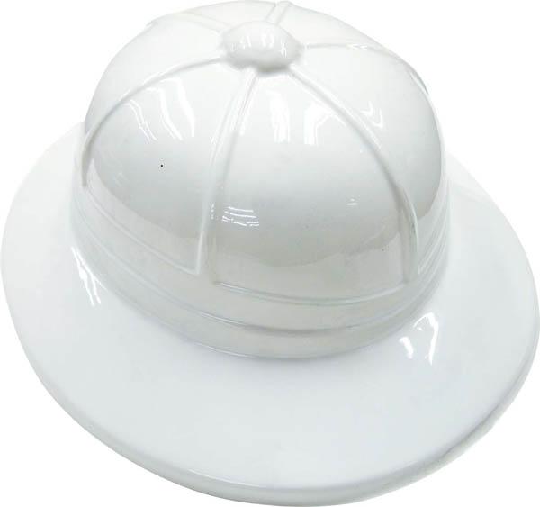 Chapeau explorateur plastique adulte blanc pas cher