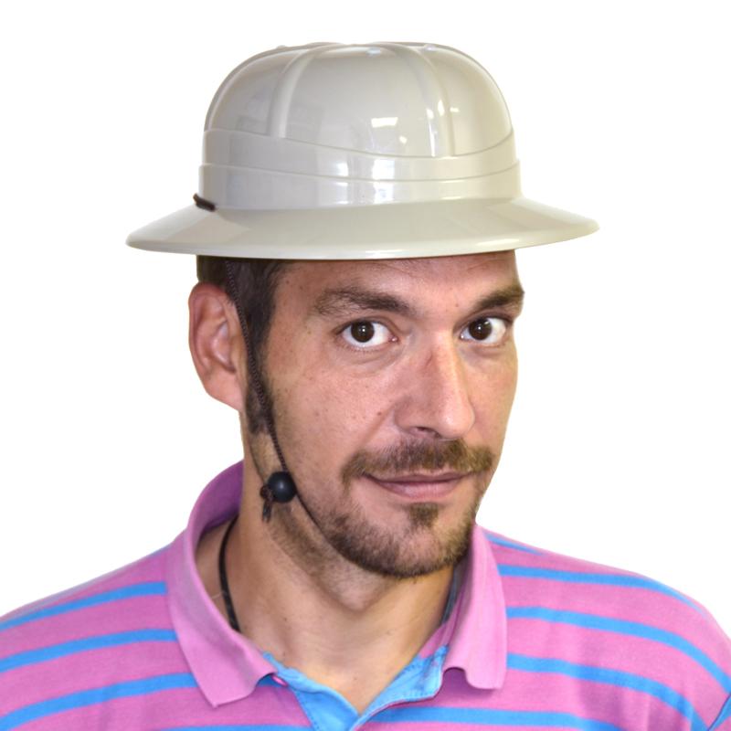 Chapeau explorateur plastique gris pas cher