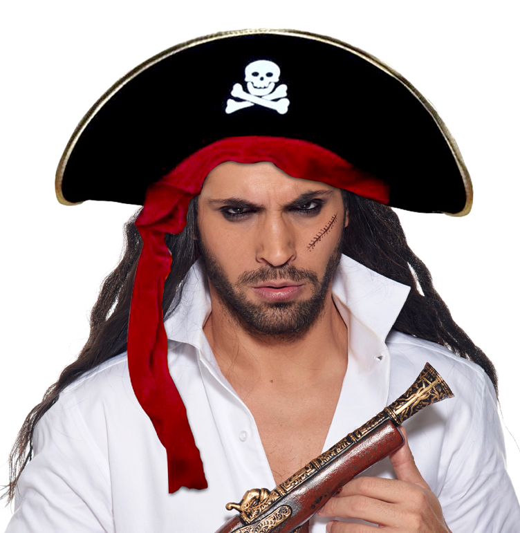 Chapeau pirate souple pas cher