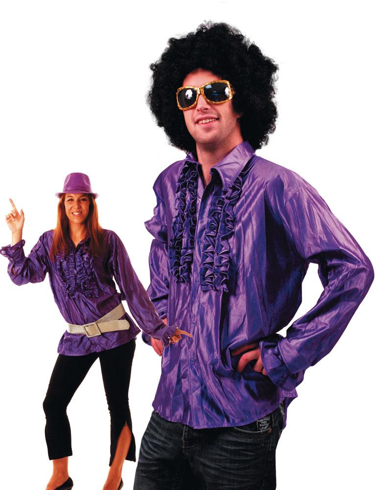 Chemise Disco Violette pas cher