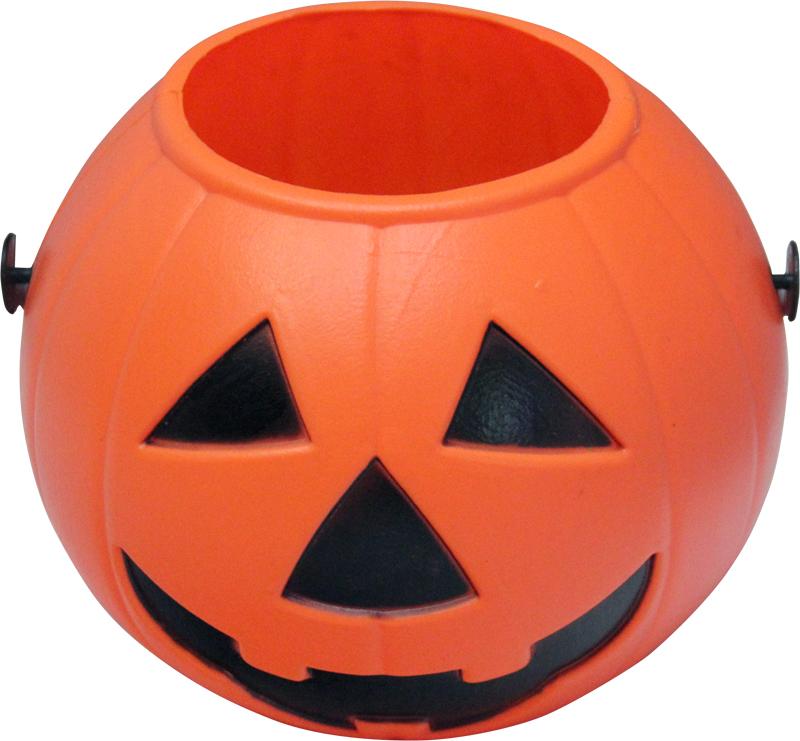 Halloween : citrouille pot plastique