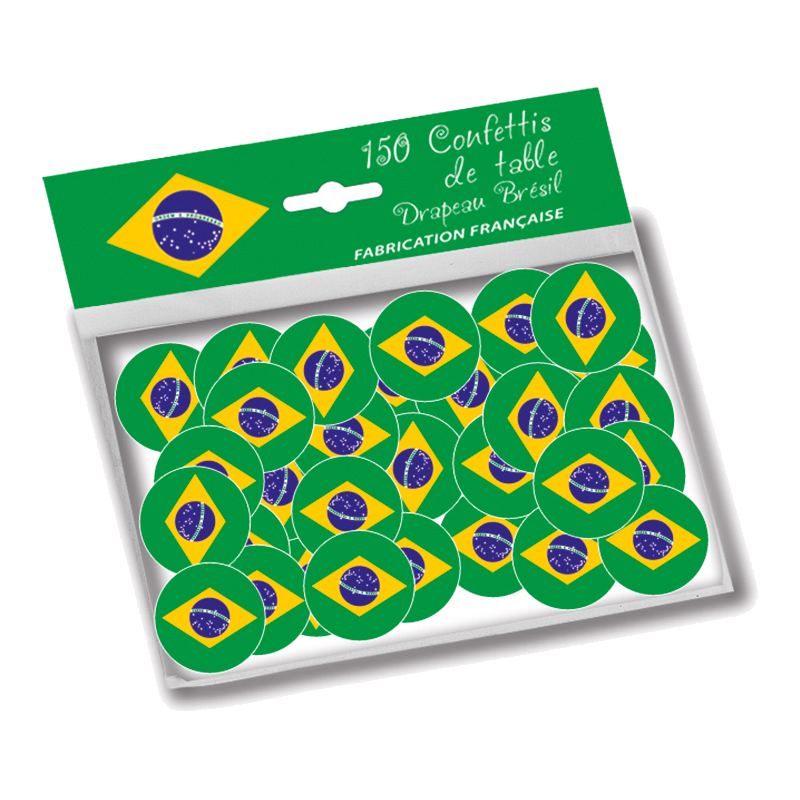 Confettis de table aux couleurs du Brésil