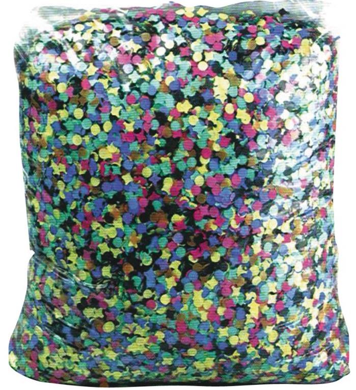 confettis multicolores dépoussiérés pas cher