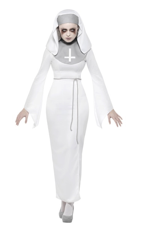 Déguisement Nonne pour Femme Costume de Religieuse Halloween Carnaval  Cosplay