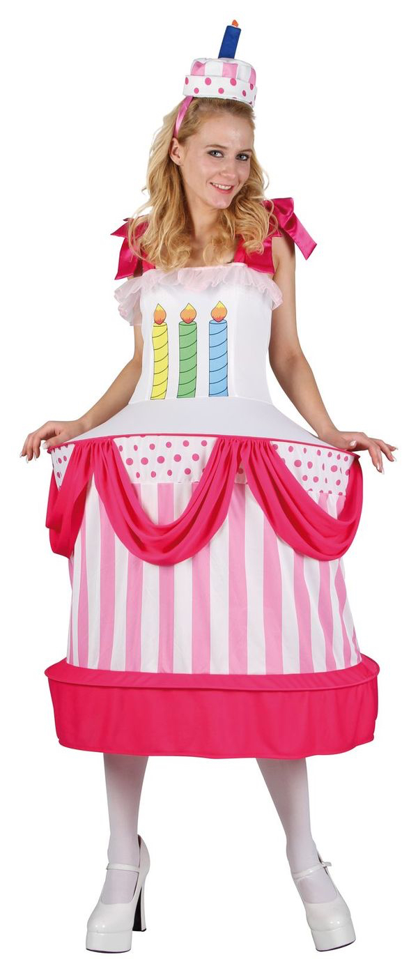 Costume gâteau d'anniversaire femme pas cher