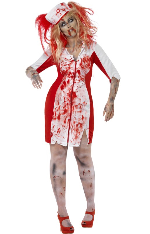 Costume infirmière zombie ensanglantée pas cher