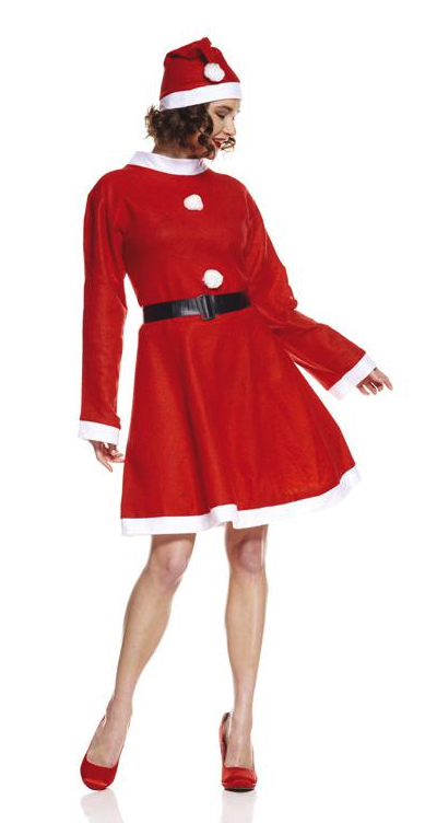 Costume miss santa economique pour femme