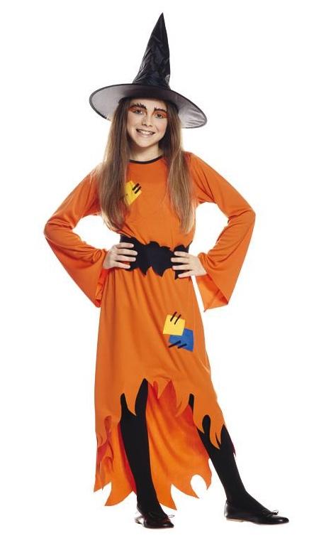 Costume sorcière orange pas cher