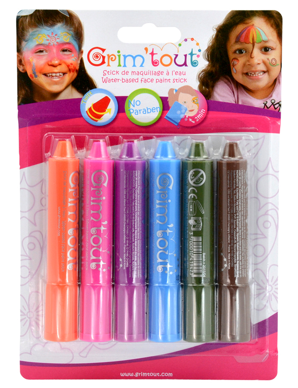 Crayons à maquillage couleurs arc en ciel pas cher