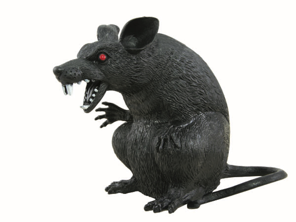 Décoration rat en plastique pour Halloween