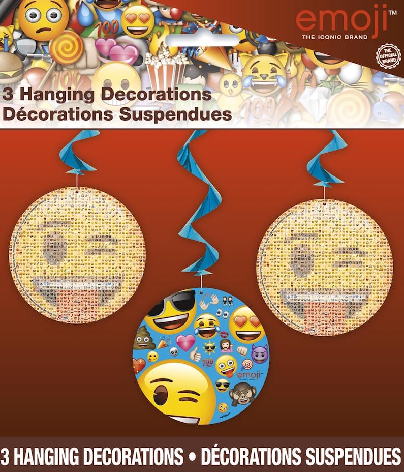 Décorations suspendus Emoji Smiley pas cher