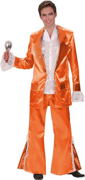 Déguisement Disco Orange pour homme pas cher