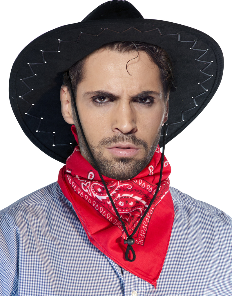 Foulard cowboy rouge pas cher