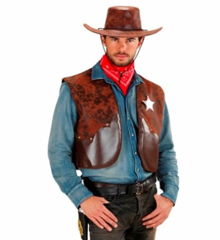 Gilet de cowboy luxe pour adulte