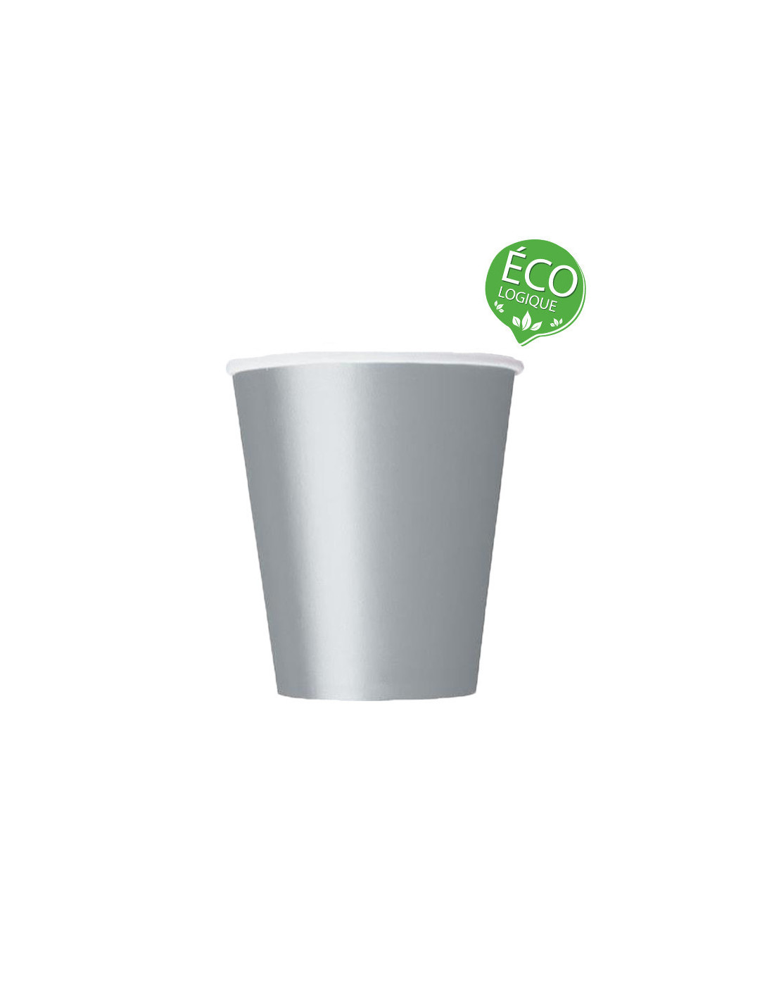 Gobelets argent 27 cl écologique pas cher