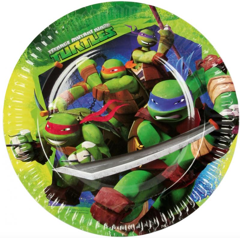 Grandes Assiettes Anniversaire Tortues Ninja pas cher