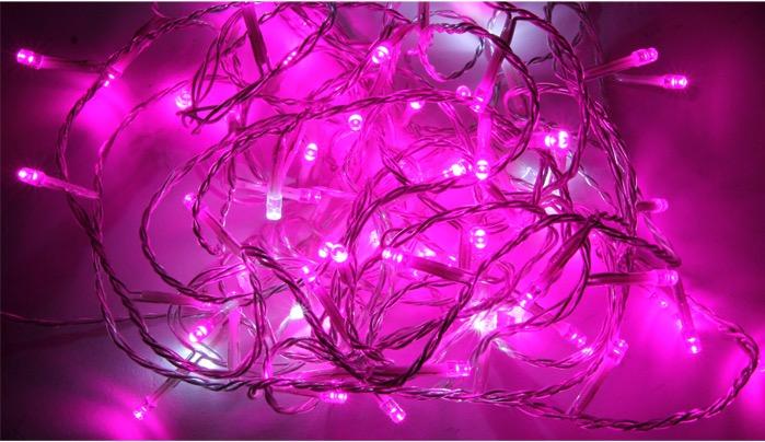 Guirlande Chaine Lumineuse Fuschia pas cher