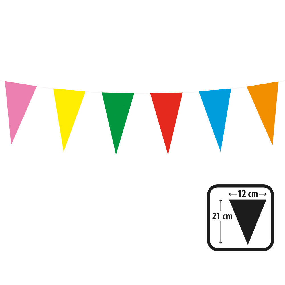 guirlande fanions en papier multicolore pas cher