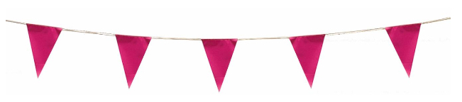 guirlande fanions triangle fuchsia pas cher