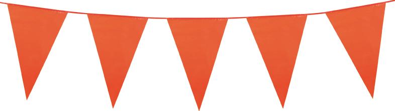 Guirlande fanions triangle orange pas cher