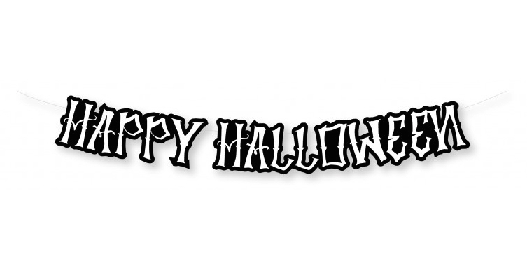 Guirlande Happy Halloween pas cher