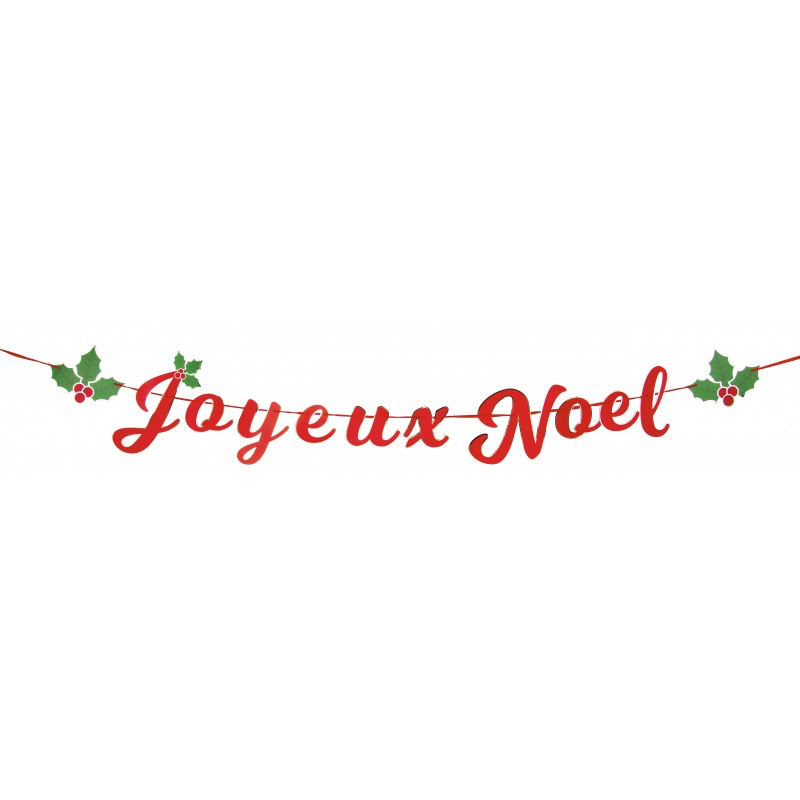 Guirlande joyeux noël pour décoration