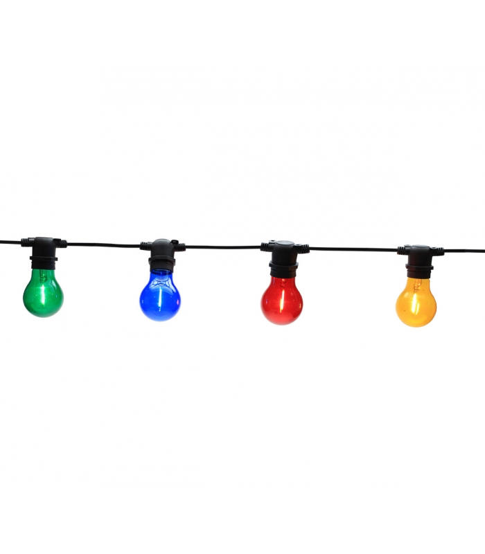 Guirlande lumineuse multicolore à led pour extérieur