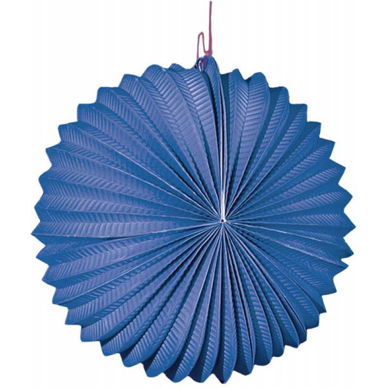 lampion rond bleu marine 20cm et 30 cm pas cher