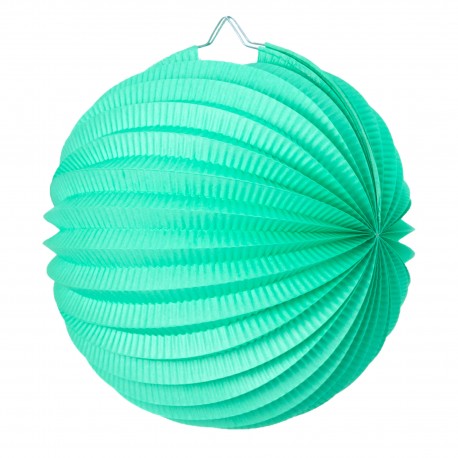 Lampion rond vert  celadon pas cher