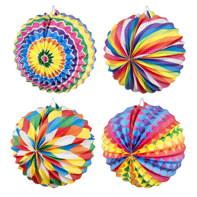 lanterne ballon assorti multicolore pas cher