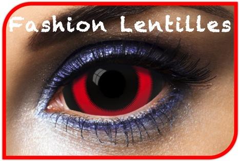 Lentilles Noir/Rouge pas cher