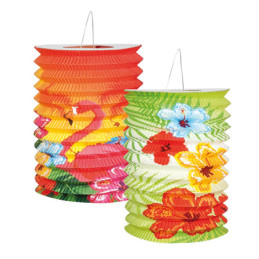 Lot de 2 lampions Hawaii pas cher