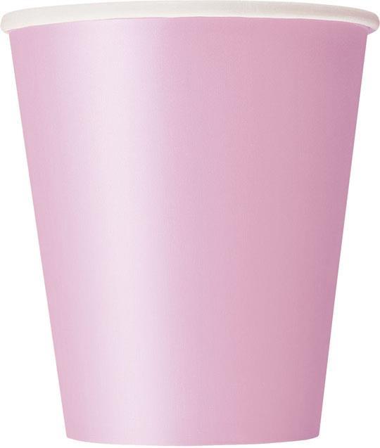 lot de 25 gobelets rose pastel en carton pas cher